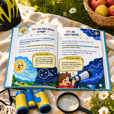 Bright & Able’s astronomy spread on a garden blanket