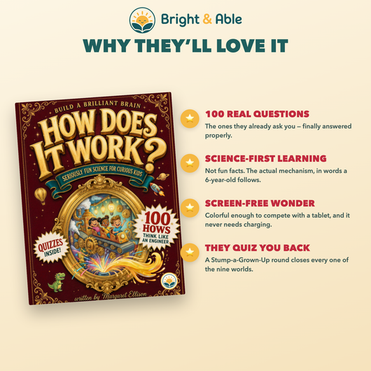 Why kids love it - 100 real questions, science-first learning, screen-free